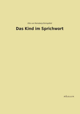 Das Kind im Sprichwort