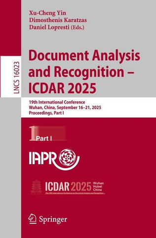 Document Analysis and Recognition – ICDAR 2025