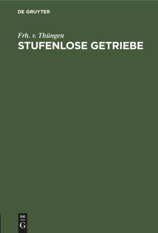 Stufenlose Getriebe