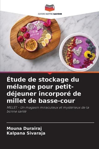 Étude de stockage du mélange pour petit-déjeuner incorporé de millet de basse-cour