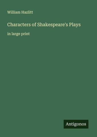 Characters of Shakespeare's Plays