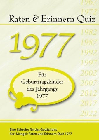 Raten und Erinnern Quiz 1977