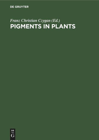 Pigments in Plants