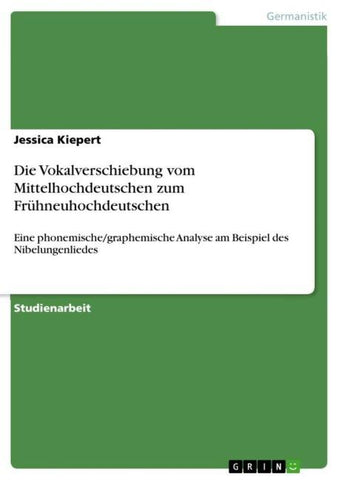 Die Vokalverschiebung vom Mittelhochdeutschen zum Frühneuhochdeutschen