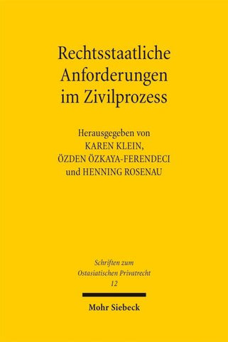 Rechtsstaatliche Anforderungen im Zivilprozess