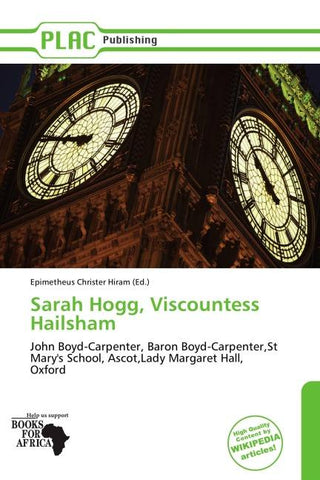 Sarah Hogg, Viscountess Hailsham