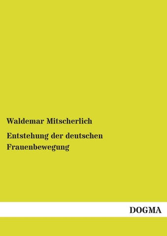 Entstehung der deutschen Frauenbewegung