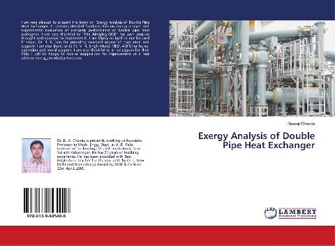 Exergy Analysis of Double Pipe Heat Exchanger