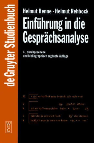 Einführung in die Gesprächsanalyse