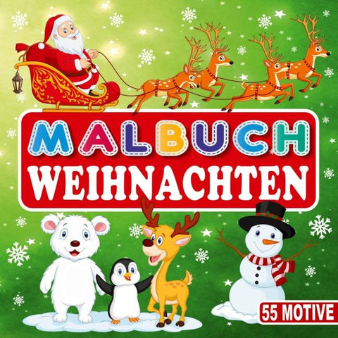 MALBUCH WEIHNACHTEN 55 MOTIVE