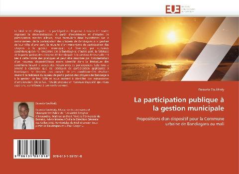 La participation publique à la gestion municipale