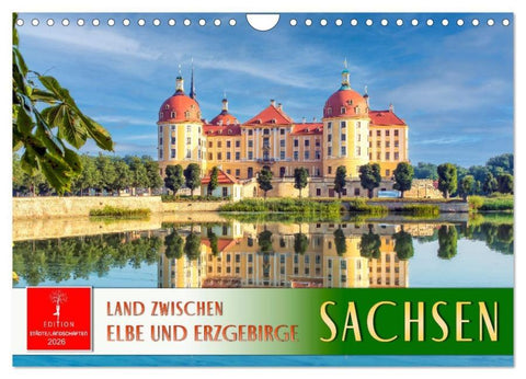 Sachsen - Land zwischen Elbe und Erzgebirge (Wandkalender 2026 DIN A4 quer), CALVENDO Monatskalender