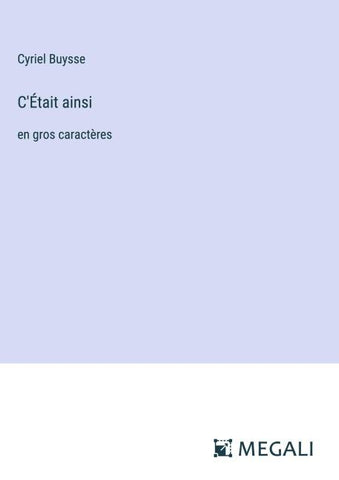 C'Était ainsi