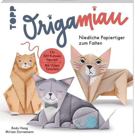 OrigaMIAU. Niedliche Papiertiger zum Falten. Origamiblock mit Anleitungen.