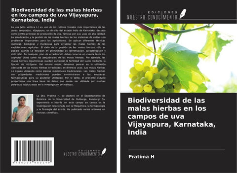 Biodiversidad de las malas hierbas en los campos de uva Vijayapura, Karnataka, India