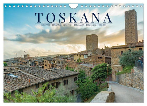 Motive der Toskana (Wandkalender 2026 DIN A4 quer), CALVENDO Monatskalender