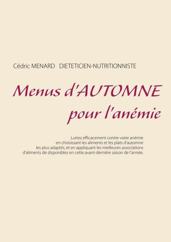 Menus d'automne pour l'anémie