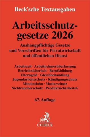 Arbeitsschutzgesetze 2026