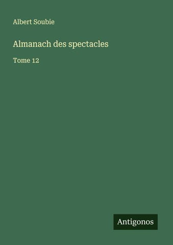 Almanach des spectacles