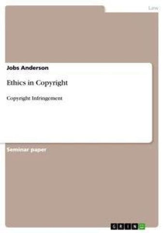 Ethics in Copyright