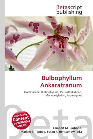 Bulbophyllum Ankaratranum