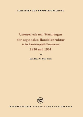 Unterschiede und Wandlungen der Regionalen Handelsstruktur