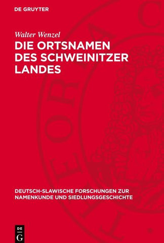 Die Ortsnamen des Schweinitzer Landes