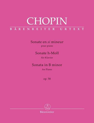 Sonate für Klavier h-Moll op. 58