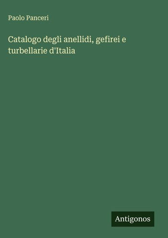 Catalogo degli anellidi, gefirei e turbellarie d'Italia