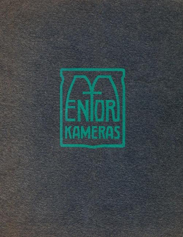 Reprint Herstellerkatalog Mentor Kameras (1912)