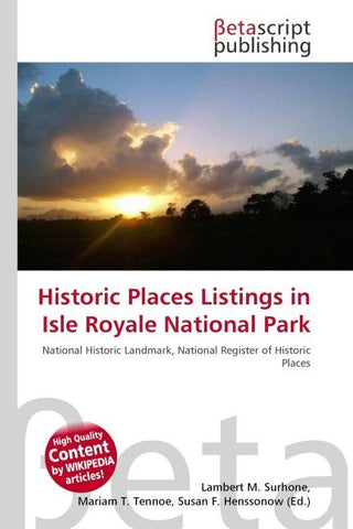 Historic Places Listings in Isle Royale National Park
