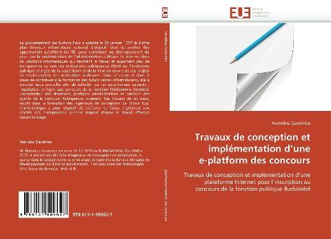 Travaux de conception et  implémentation d'une  e-platform des concours