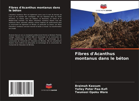 Fibres d'Acanthus montanus dans le béton