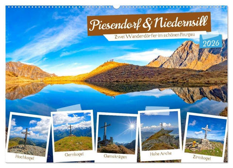Piesendorf & Niedernsill (Wandkalender 2026 DIN A2 quer), CALVENDO Monatskalender