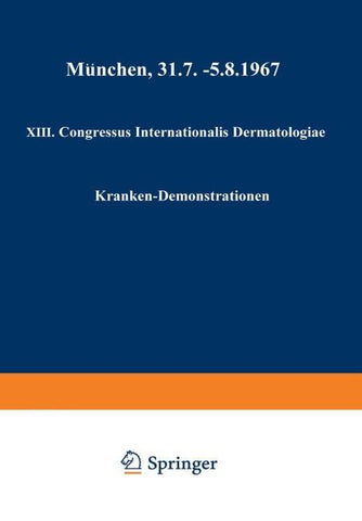XIII. Congressus Internationalis Dermatologiae