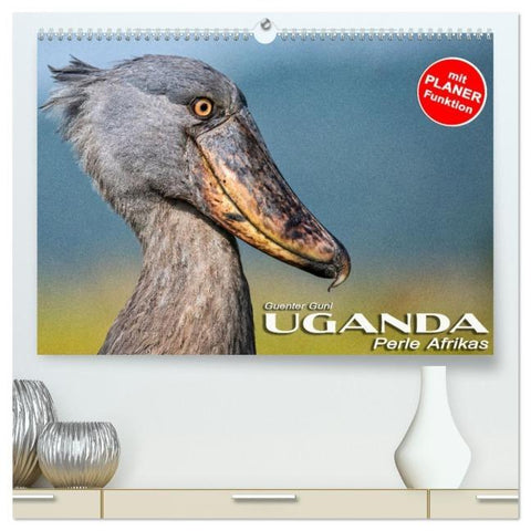 UGANDA - Perle Afrikas (hochwertiger Premium Wandkalender 2026 DIN A2 quer), Kunstdruck in Hochglanz
