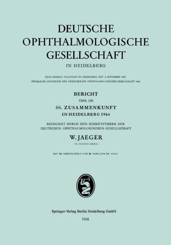 Bericht über die 66. Zusammenkunft in Heidelberg 1964