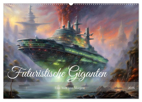 Futuristische Giganten Eine Welt von Morgen (Wandkalender 2026 DIN A2 quer), CALVENDO Monatskalender