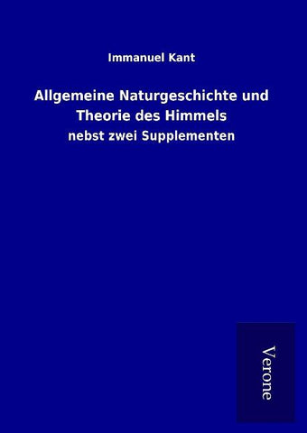 Allgemeine Naturgeschichte und Theorie des Himmels