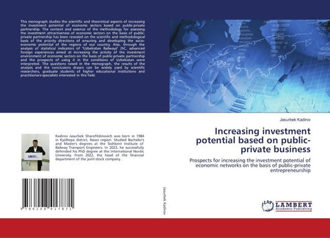 Increasing investment potential based on public-private business