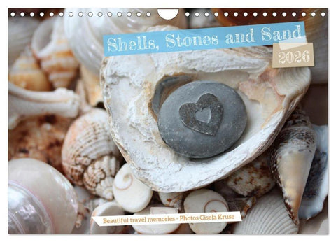 Shells, Stones and Sand (Wall Calendar 2026 DIN A4 landscape), CALVENDO 12 Month Wall Calendar