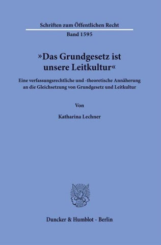 "Das Grundgesetz ist unsere Leitkultur"