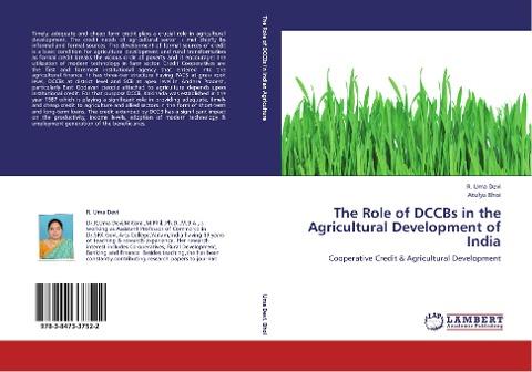 The Role of DCCBs in the Agricultural Development of India