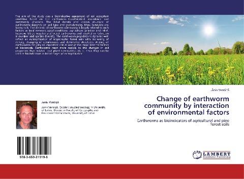 Change of earthworm community by interaction of environmental factors