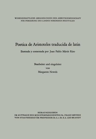 Poetica de Aristoteles traducida de latin