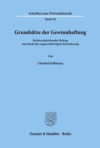 Grundsätze der Gewinnhaftung.