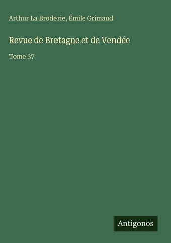 Revue de Bretagne et de Vendée