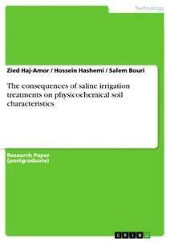 The consequences of saline irrigation treatments on physicochemical soil characteristics