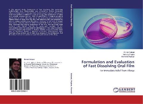 Formulation and Evaluation of Fast Dissolving Oral Film