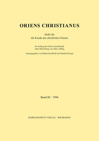 Oriens Christianus 80 (1996)